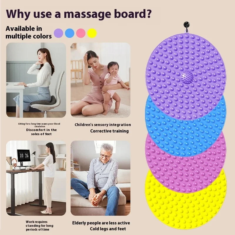 Round Non-slip Foot Acupressure Mat