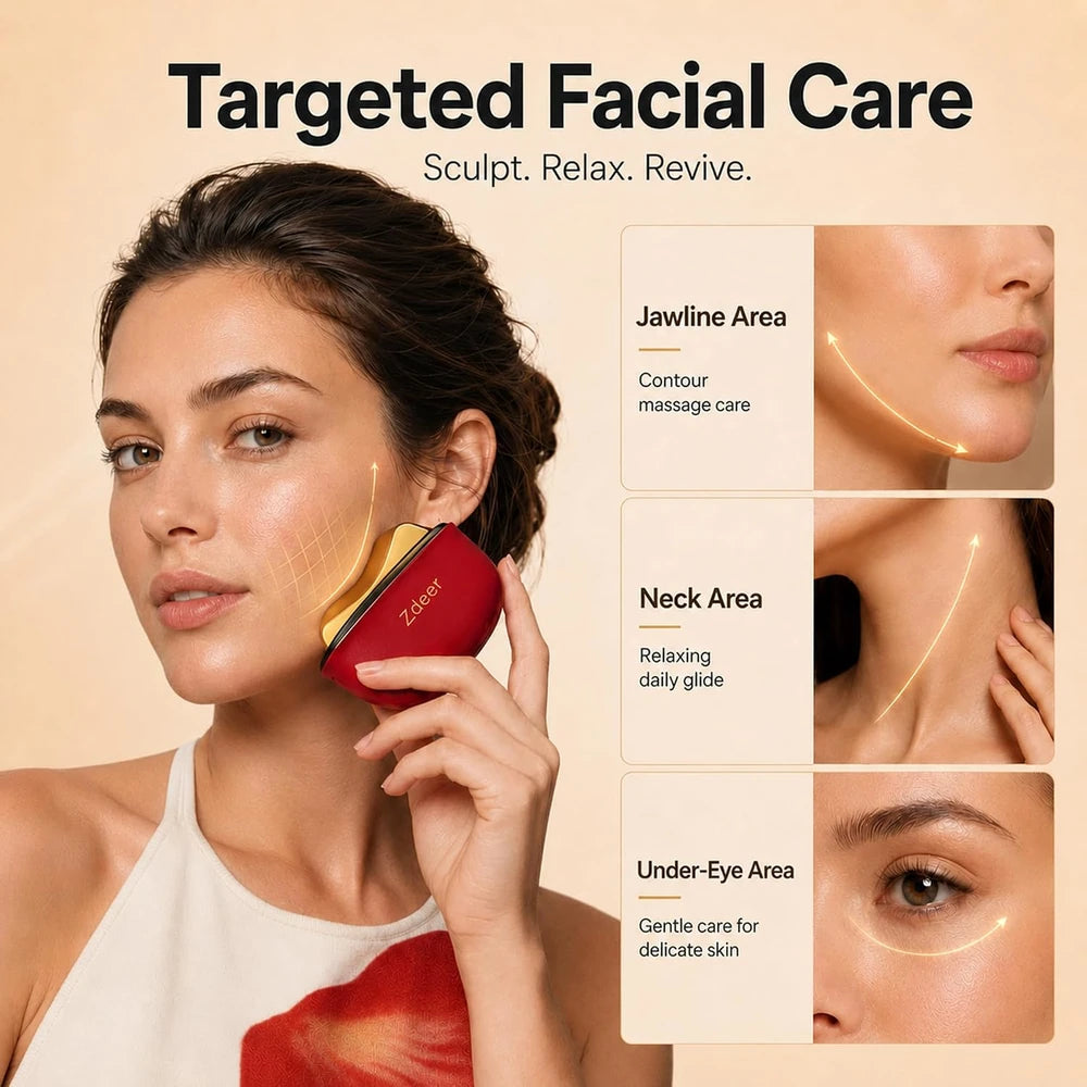 Zdeer Brass Electric Gua Sha Sculpting Tool