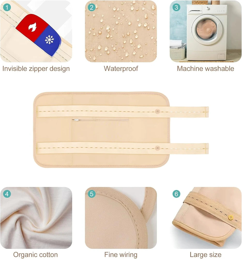 Organic Cotton Castor Oil Wrap Kit