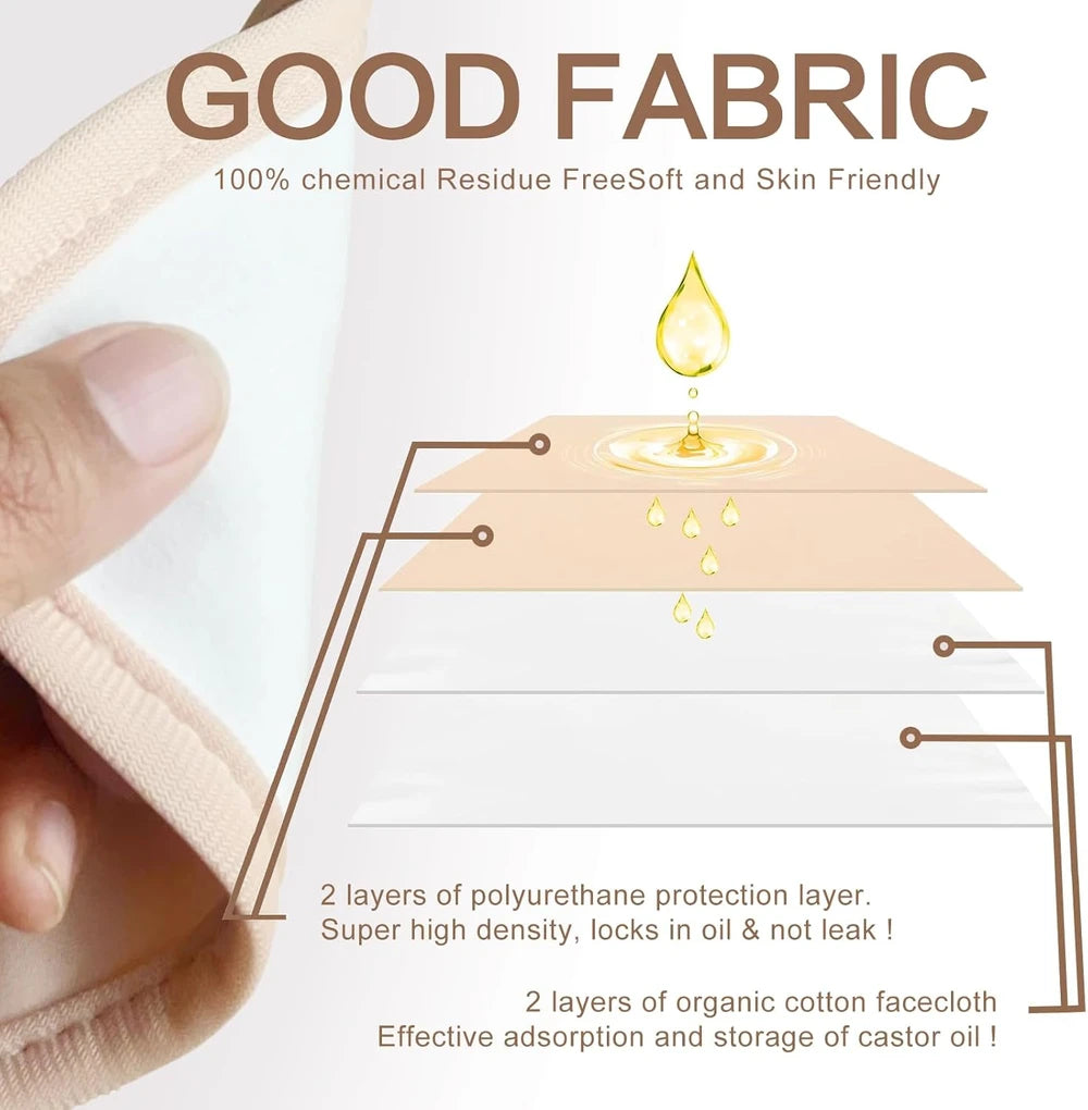 Organic Cotton Castor Oil Wrap Kit
